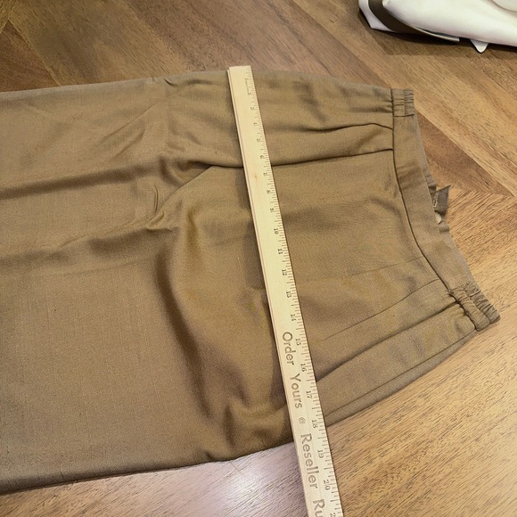 VTG Saville Petites Women's Blazer Skirt Two Piece Suit Set White Brown Size 8P - Picture 13 of 15